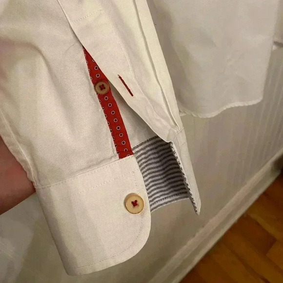 Ted Baker London 100% Cotton White Oxford Button Up Size 5 - Picture 4 of 14